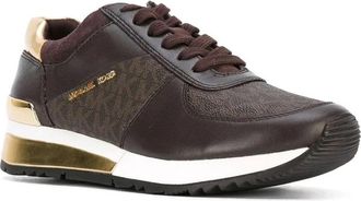 Michael Kors Wrap Sneakers - Dames - Sneakers - Bruin - 36 EU - Leer - Schoenen
