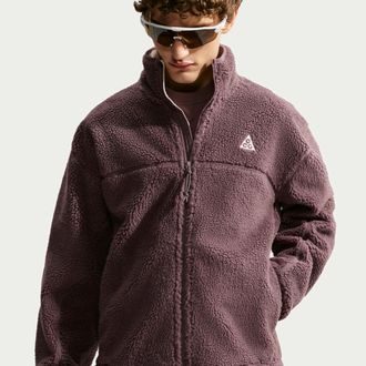 Nike Mens Nike ACG Canwell Glacier Therma-FIT ADV Windproof Jacket in Purple | FV8653-502