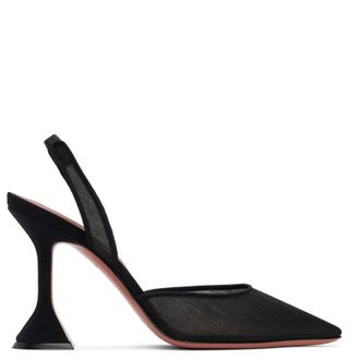 Amina Muaddi Holli Mesh Slingback Pumps, Brand Size 37.5 ( US Size 7.5 )