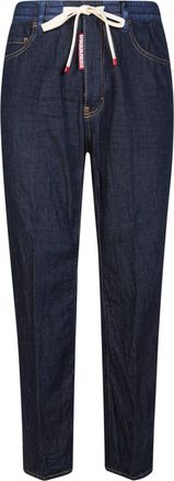 Dsquared2 Dark Indigo Elastic Waist Drawstring Jeans