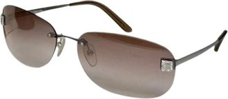 Celine Pre-owned Accessories, female, Gray, Size: ONE SIZE Pre-owned Metal Sunglasses