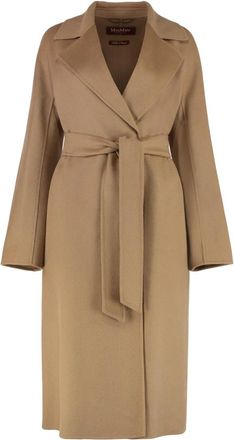 Max Mara Coats - Dames - Jas met riem - Bruin - XS - Jassen