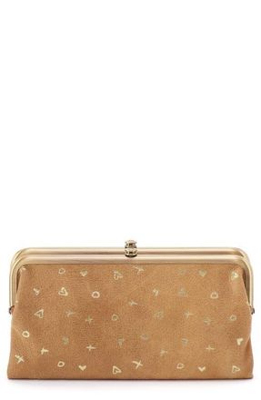 Hobo Lauren Leather Double Frame Clutch in Whiskey at Nordstrom
