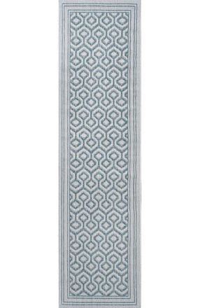 Jonathan Y Designs Marvao Diamond Trellis Indoor/Outdoor Area Rug in Teal/gray at Nordstrom, Size 3Ft 0In X 5Ft 0In