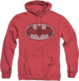 Gildan Batman Rosey Signal Adult Heather Hoodie / Hooded Sweatshirt