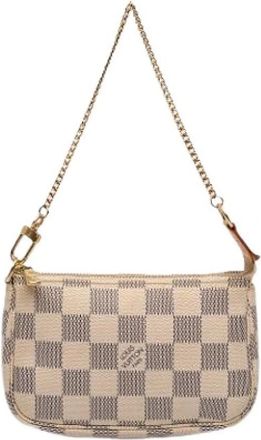 Louis Vuitton Pre-owned Mini Pochette Accessoires - Dames - Vintage Schoudertas - Beige - ONE Size - Vintage