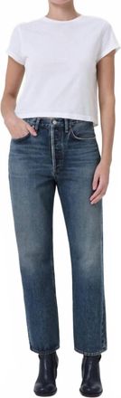 A Gold E 90s Mid Rise Loose Fit Straight Leg Jeans In Essence