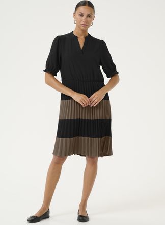 Culture Jurk Feminine black brown