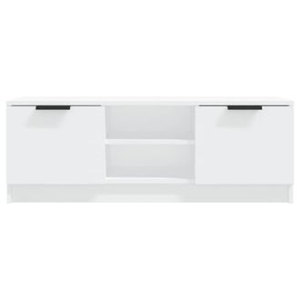 Berkfield Home TV Cabinet White 102x35x36.5 cm Engineered Wood