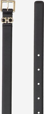 Ferragamo Womens Leather Belt Black