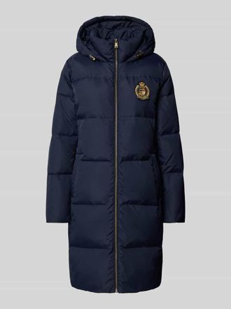 Lauren Ralph Lauren Steppmantel mit Label-Stitching in Dunkelblau, Größe XL