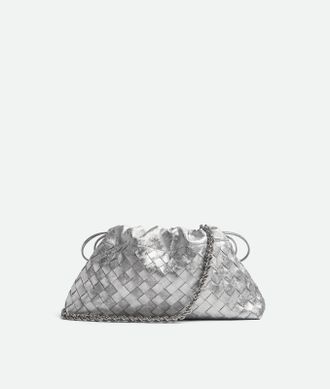 Bottega Veneta Dustbag Notte - Silver - Woman - 100% Lambskin