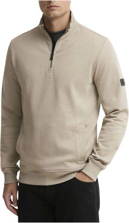 Barbour Ilford Interlock Funnel Neck Sweatshirt - Heren - Sweatshirts & Hoodies - Beige - Maat: S Katoen