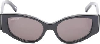 Balenciaga 2020s zonnebril met logo - Zwart