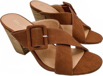 Mi.iM Womens Vanessa Criss Cross Heel In Brown