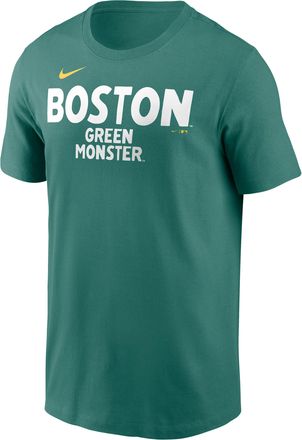 Nike Boston Red Sox City Connect Wordmark Nike Mens MLB T-Shirt in Green | N1993CCBQ-APT