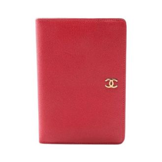 Chanel Pre-owned Wallets, female, Red, Size: ONE SIZE Pre-owned Coco Mark Leather Wallet