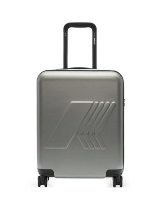 K-Way Eudoxie striped suitcase - Grey