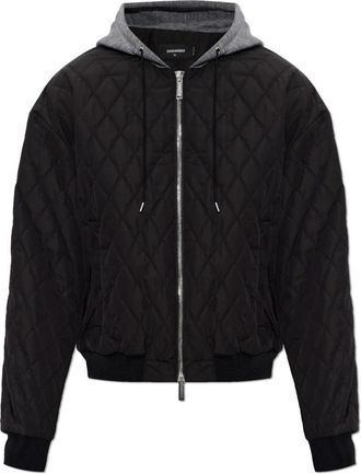 Dsquared2 Bomberjack - Heren - Bomber jackets - Zwart - L - Katoen - Jassen