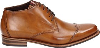 Floris Van Bommel Heren Business Mid Cognac Schoenen - Heren - Veterlaarzen - Bruin - 43 1/2 EU - Leer - Schoenen