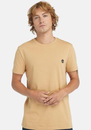 Timberland T-Shirt TIMBERLAND Short Sleeve Tee, Herren, Gr. XXL, beige (light wheat boot), Single Jersey, Obermaterial: 100% Baumwolle, Rundhals, abgesteppt, Shi