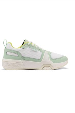 Olukai Womens Anau Court Shoes In Bright White /pale Mint