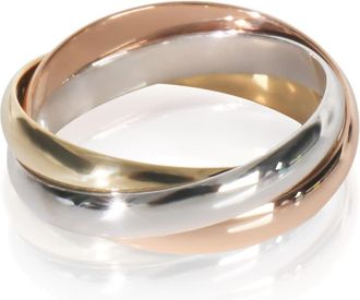 Cartier Pre-Owned Cartier 3-Tone Gold Small Model Trinity Ring