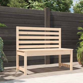 vidaXL Vidaxl - Banco De Jard&iacute;n Madera Maciza De Pino 109 Cm