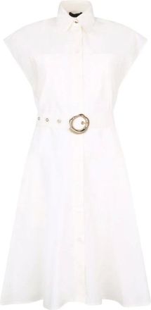 Liu Jo Belted Shirt Dress - female - Liu Jo - Shirt Dresses - White - XL - Dresses