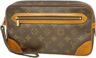 Louis Vuitton Pre-owned Clutches, male, Brown, Size: ONE SIZE Pre-owned Clutch bag
