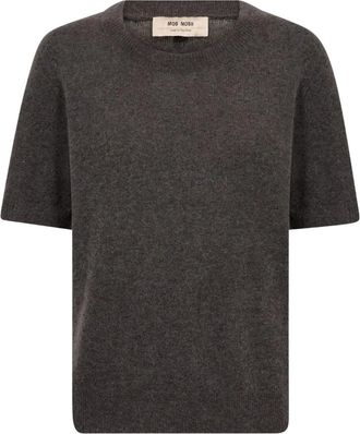 Mos Mosh Trui met ronde hals - Dames - Ronde hals truien - Grijs - XL - Truien & Vesten