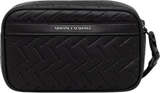 A|X Armani Exchange Reistas Toilettas - Heren - Toilettassen - Zwart - ONE Size - Polyester - Tassen