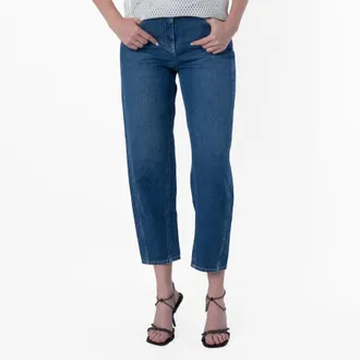 Bally Ladies Relaxed-Fit Denim Trousers, Brand Size 38 ( US Size 2 )