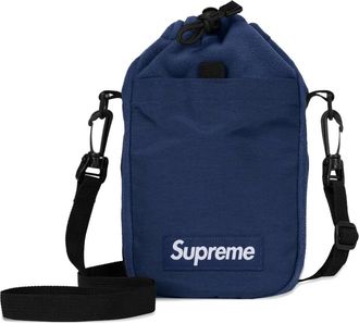 SUPREME Schoudertas met logopatch - Blauw