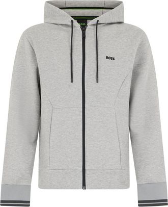 HUGO BOSS FZ Hoodie Zone - Heren - Vesten met rits - Grijs - XL - Katoen - Hoodies & sweatvesten
