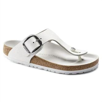 Birkenstock Womens Gizeh Big Buckle Sandal In White