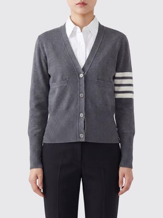 Thom Browne Cardigan in lana con scollo a V e motivo 4-Bar