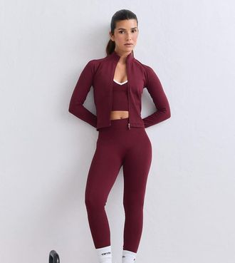 Aim'n collant petite modellanti senza cuciture color merlot-Rosso