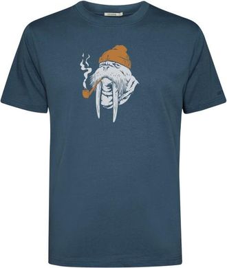 Greenbomb Smokey Walrus Fusion T-Shirt f&uuml;r Herren | blau