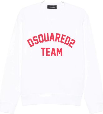 Dsquared2 Stijlvolle Sweatshirt voor Mannen - Heren - Sweatshirts - Wit - M - Hoodies & sweatvesten