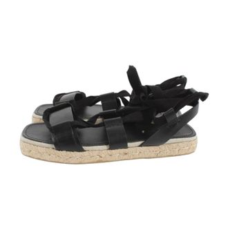 Max Mara Flat Sandals, female, Black, Size: 10 US Elegant Black Sandals for Women