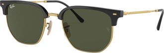 Ray-Ban NEW CLUBMASTER Green Irregular Unisex Sunglasses RB4416F 601/31 55