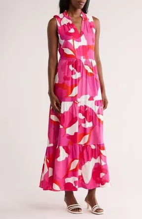 Halogen Tiered Maxi Dress in New Ivory at Nordstrom Rack, Size X-Large