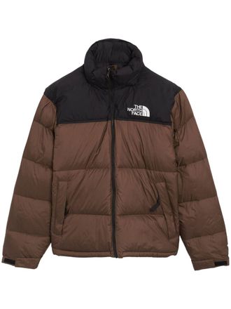 The North Face Donsjack met hoge hals - Bruin