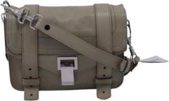 Proenza Schouler Pre-owned Cross Body Bags, female, Beige, Size: ONE SIZE Pre-owned Leather Cross Body Bag
