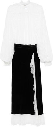 Ana Radu lace-detail skirt set - women - Spandex/Elastane/Polyester/Nylon - M - Black