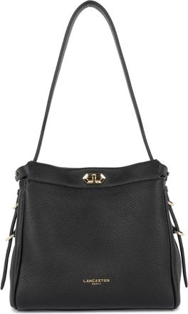 Lancaster Hobo tas met metalen sluiting Lady Romy - Dames - Schoudertassen - Zwart - ONE Size - Leer - Tassen