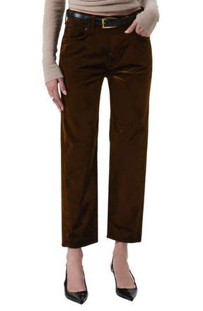 Citizens Of Humanity Delfina High Waist Straight Leg Jeans in Golden Dark Brown at Nordstrom Rack, Size 24