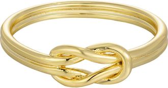 Adornia 14K Gold Plated Double Knot Ring at Nordstrom Rack, Size 6