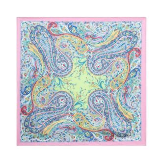 Etro Etro, Silky Scarves, male, Multicolor, Size: ONE SIZE Multicolored Paisley Print Silk Clutch